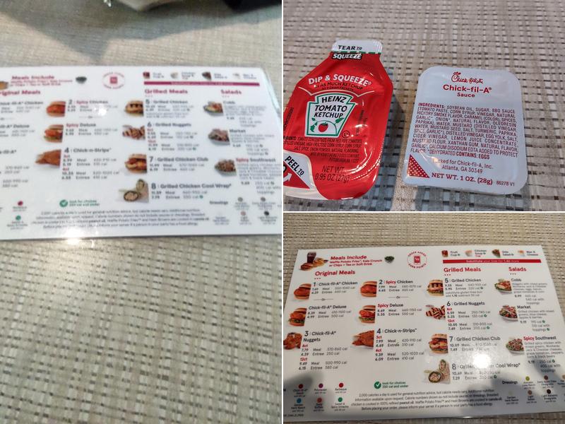 Chick-fil-A Menu