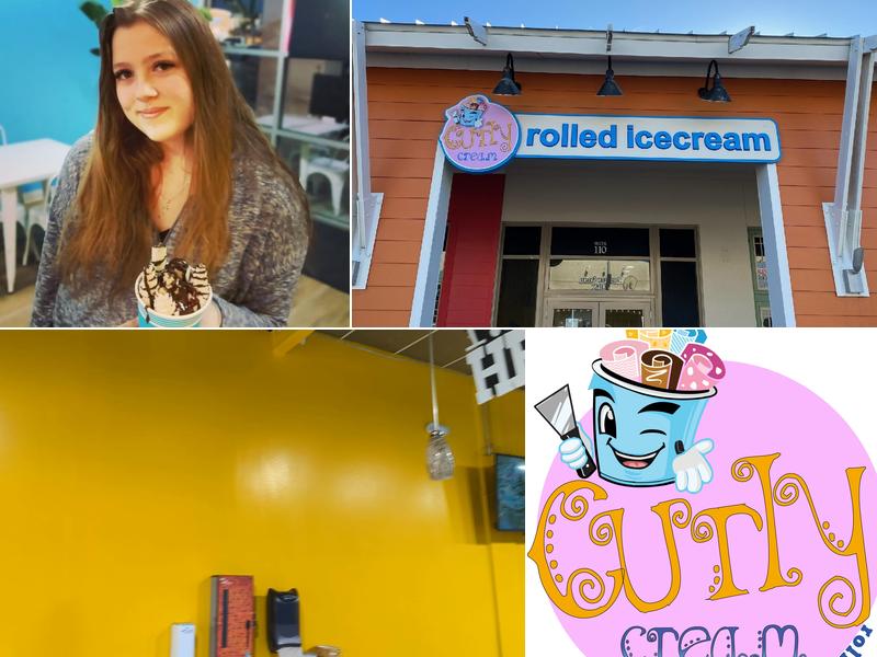 Curly Cream Rolled Icecream