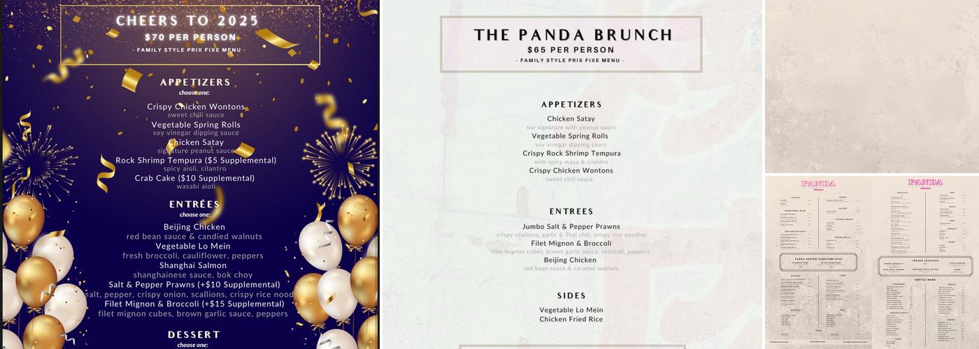 Panda Harlem Menu