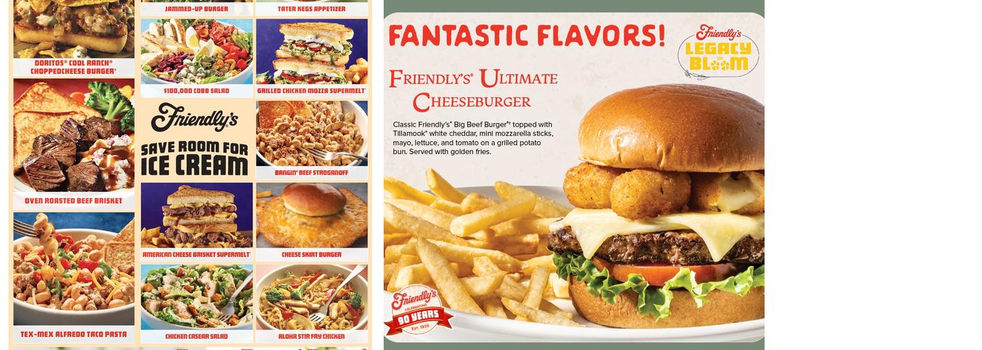 Friendly's Cafe Menu