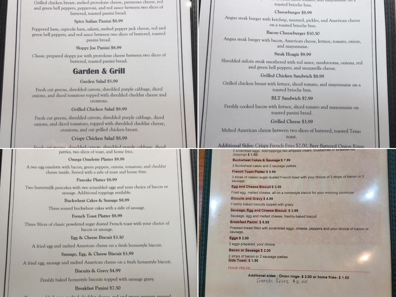 Mimi's Restaurant and Bakery Menu