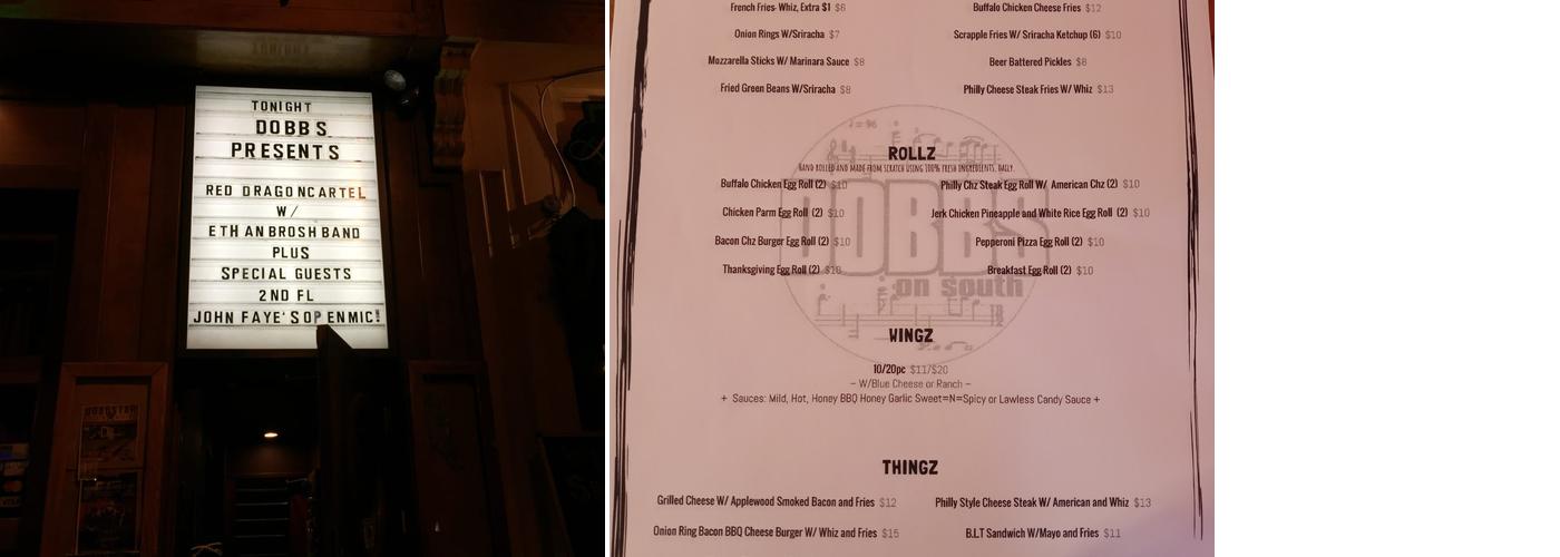 Dobbs on South Menu