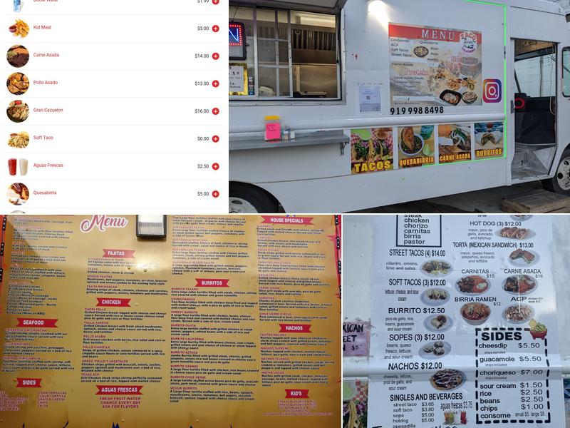 Tacos California Menu