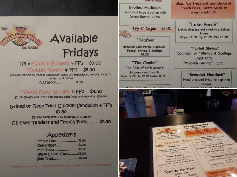 Sassy's Bar & Grill Menu