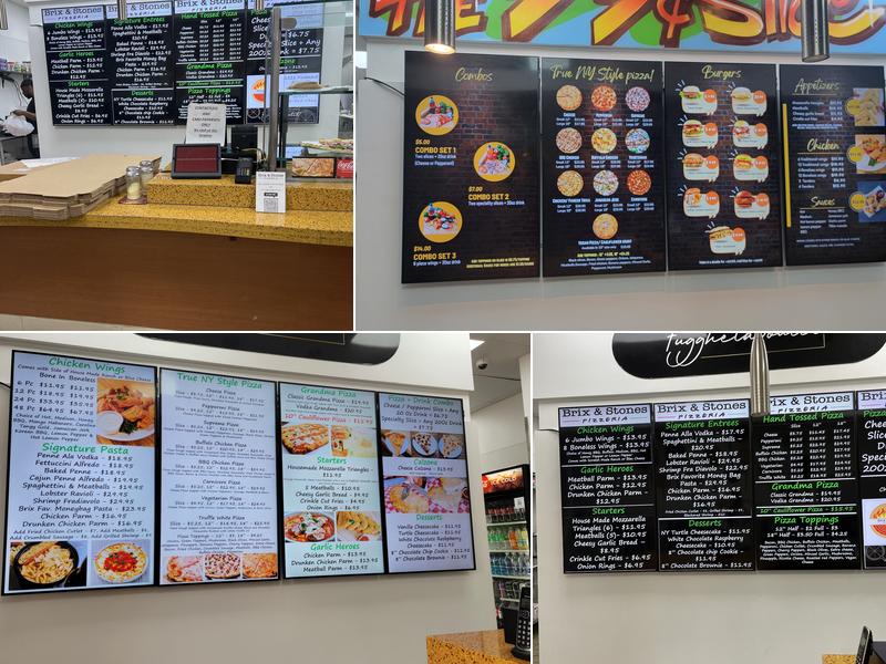 Brix & Stones Pizzeria Menu