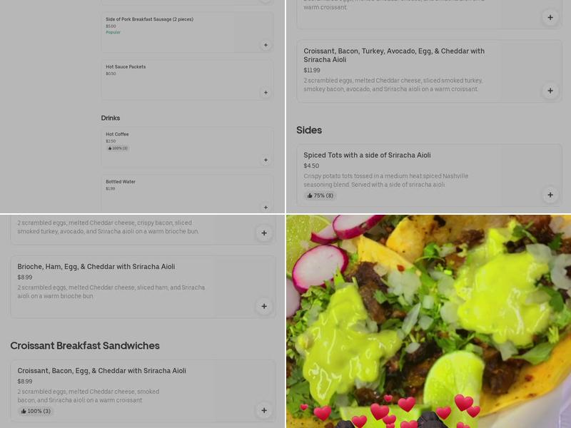 Tacos el Aguila Menu