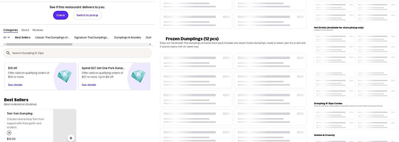 Dumpling N’ Dips Menu