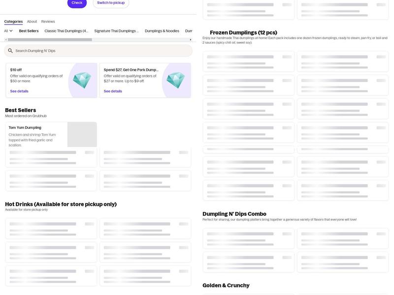Dumpling N’ Dips Menu