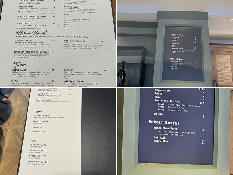 Hobnob Coffee and Wine Bar Menu