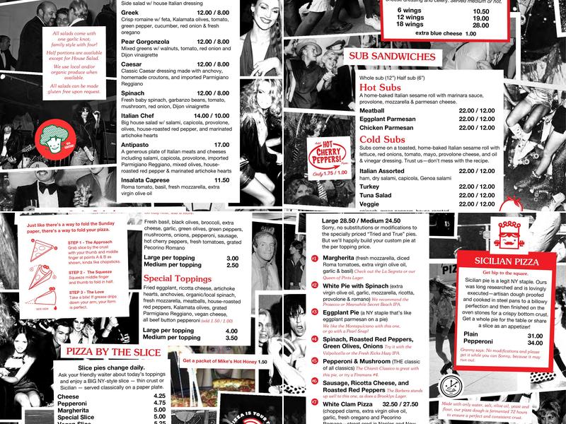 Home Slice Pizza Menu