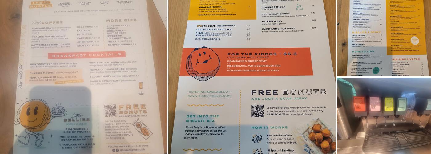 Biscuit Belly - East Main Menu