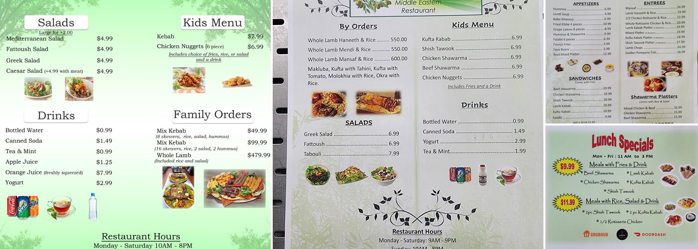 Al Waha Restaurant Menu