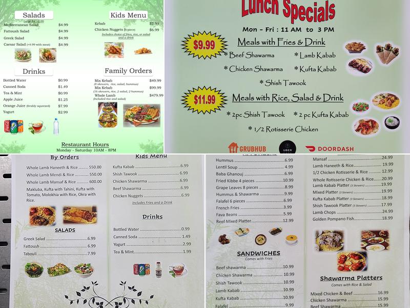 Al Waha Restaurant Menu