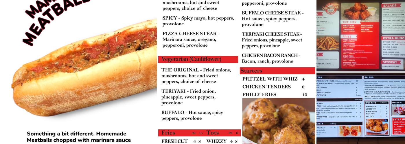 The Original Steaks and Hoagies - Parma Menu