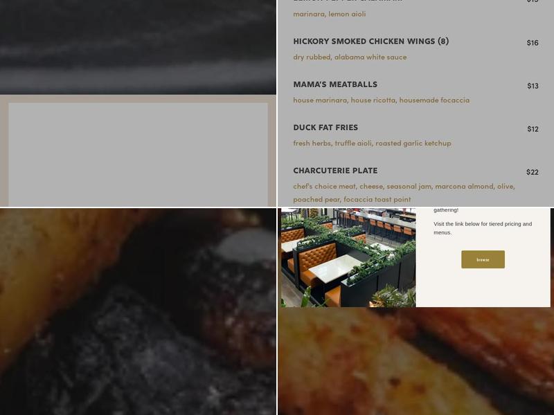 Coal Town Public House Menu