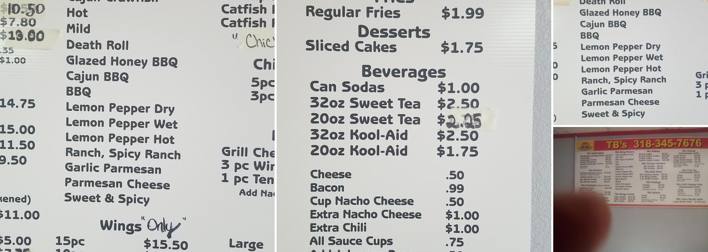 KOUNTRY KROCKS WINGZ AND THINGZ LLC. Menu