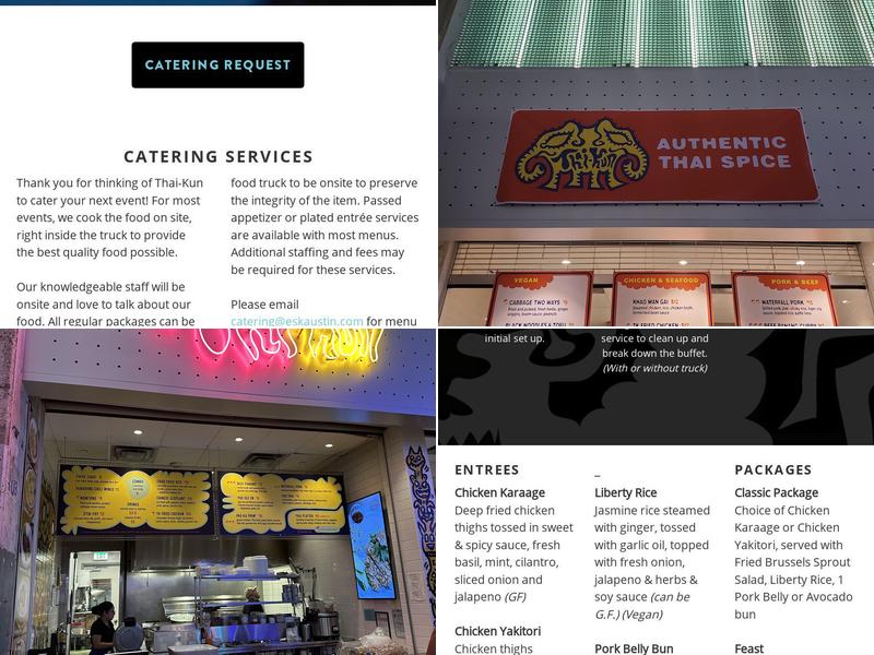 Thai Kun Menu