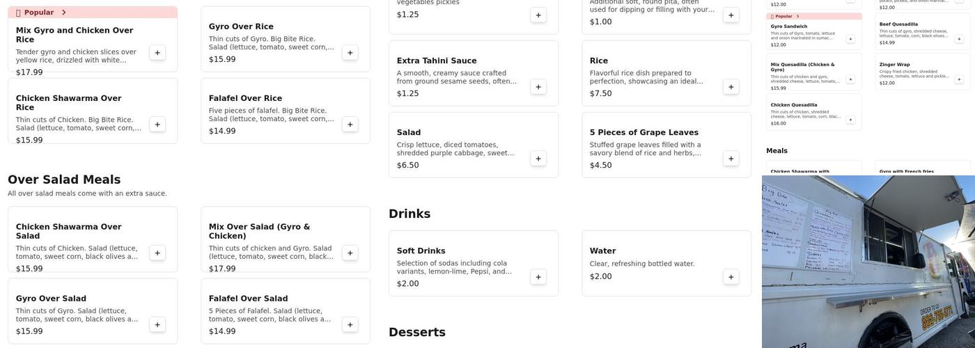 Big Bite Menu