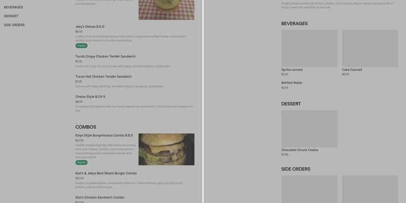 Mr. Burgerlicious 626 Menu