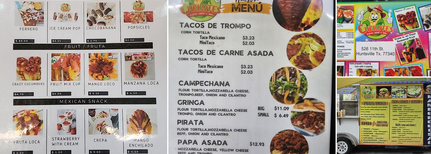 Chelotes Menu