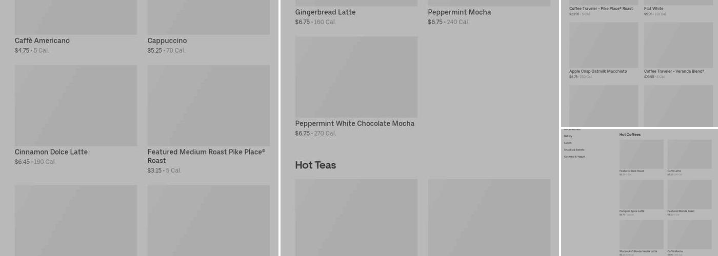 Starbucks Menu