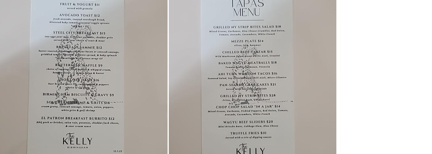 Calico Kitchen Menu