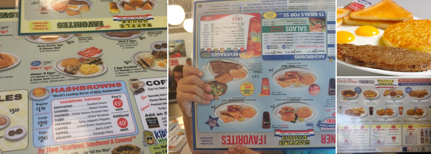 Waffle House Menu