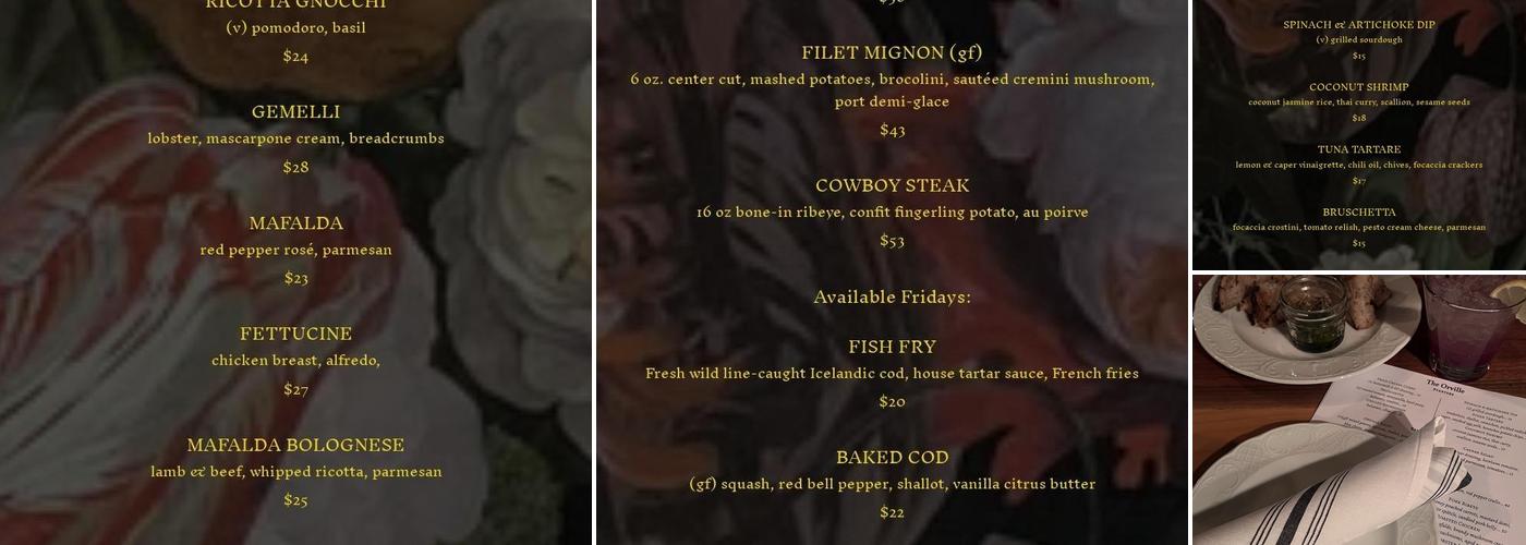 The Orville Menu