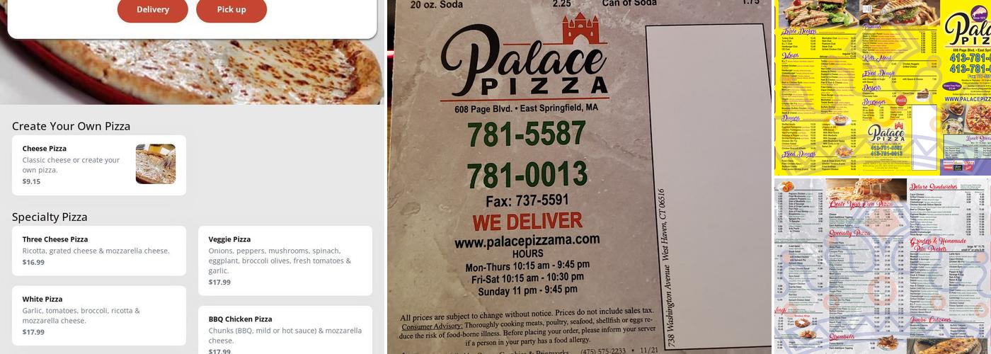 palace pizza Menu