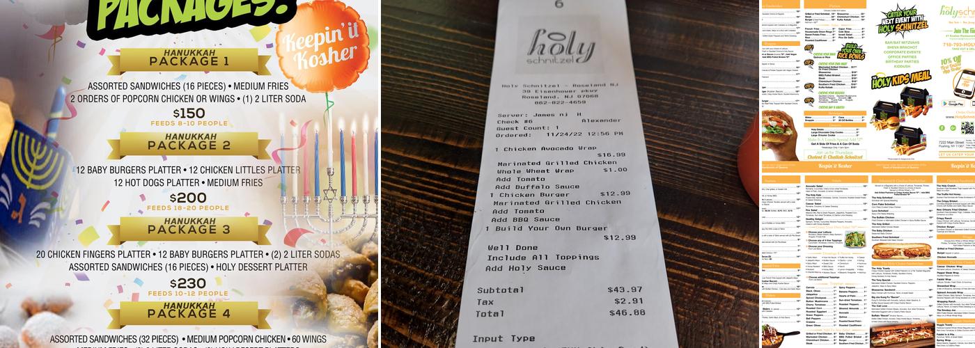 Holy Schnitzel Menu