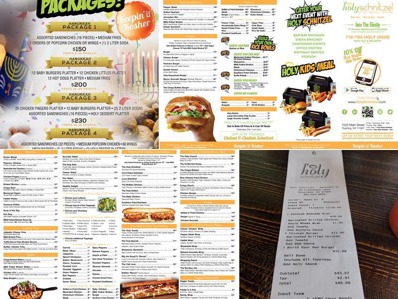 Holy Schnitzel Menu
