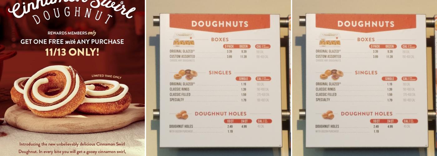 Krispy Kreme Menu