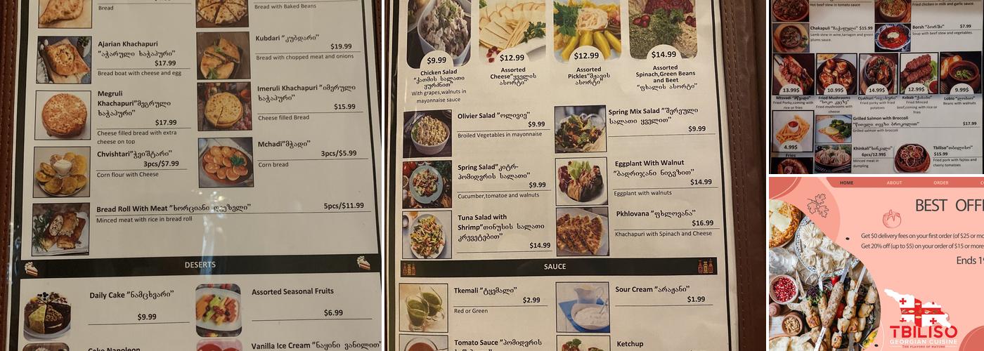 Tbiliso Menu
