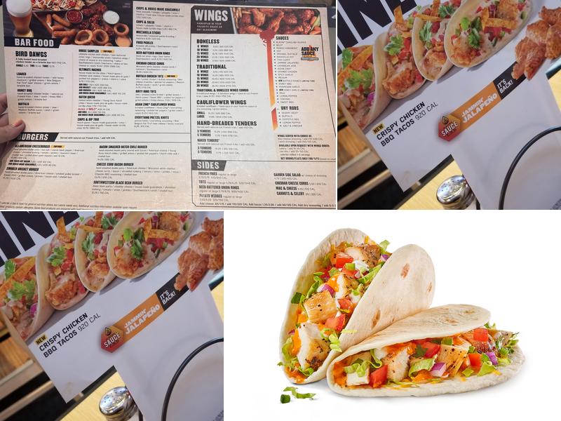 Buffalo Wild Wings Menu