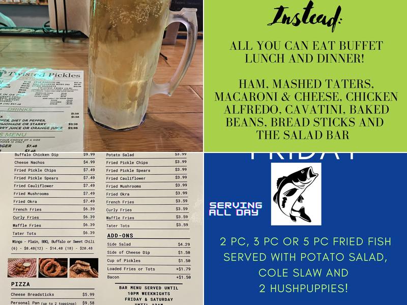 Twisted Pickles Menu