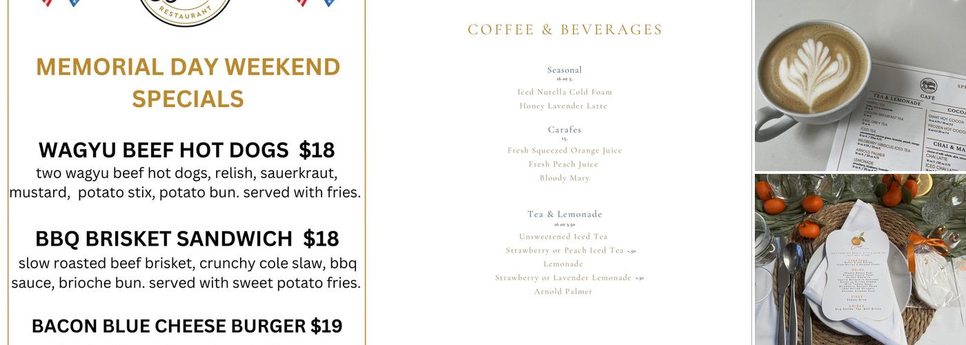 Butter & Jam Menu