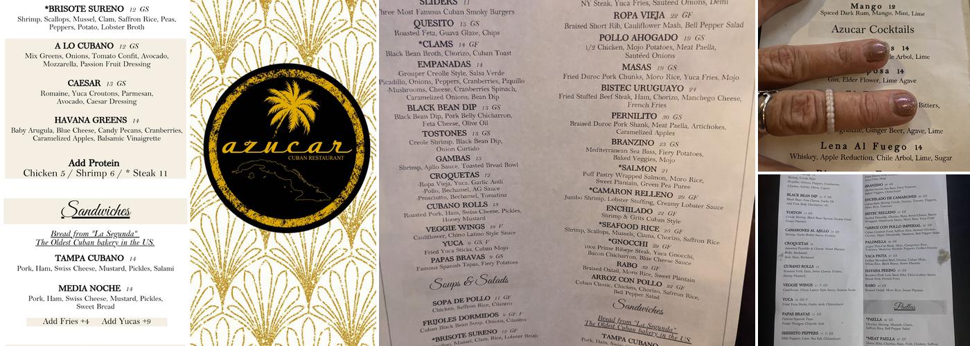 Azucar Menu