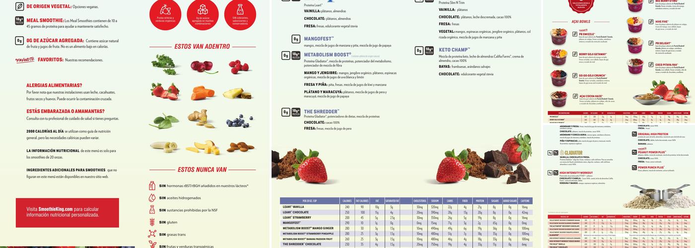 Smoothie King Menu