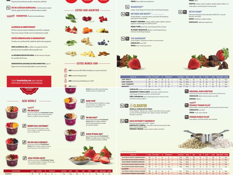 Smoothie King Menu