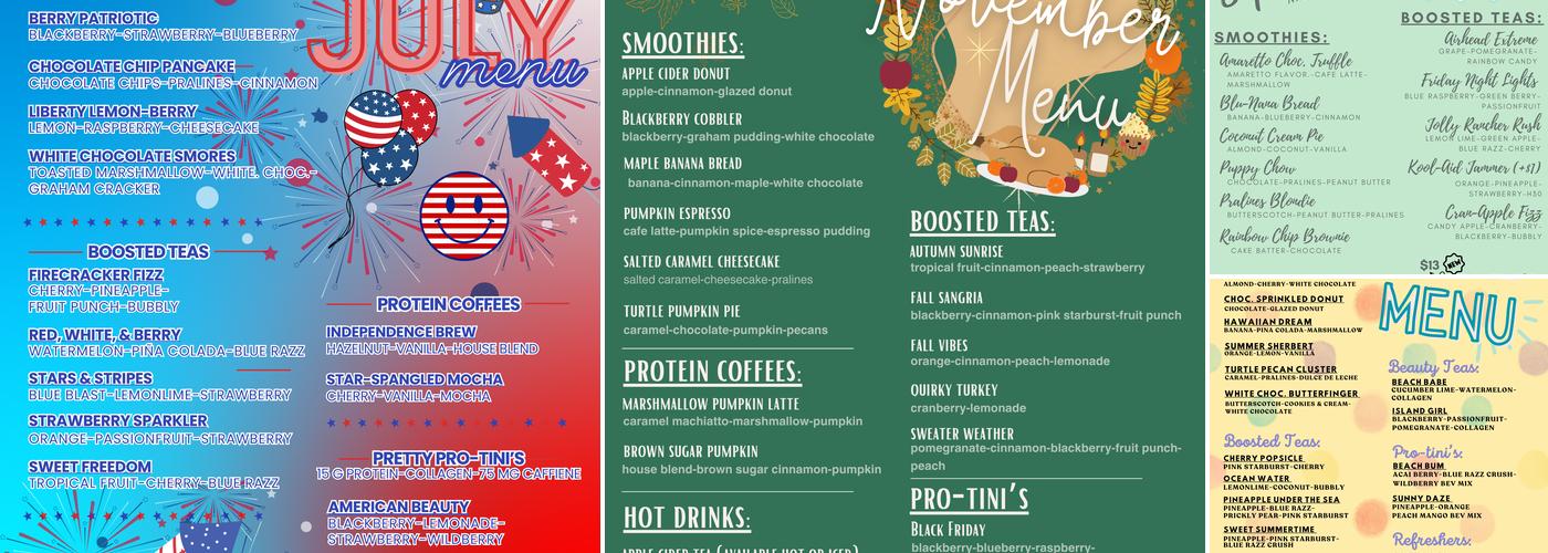 Hometown Nutrition Evansville(Herbalife) Menu