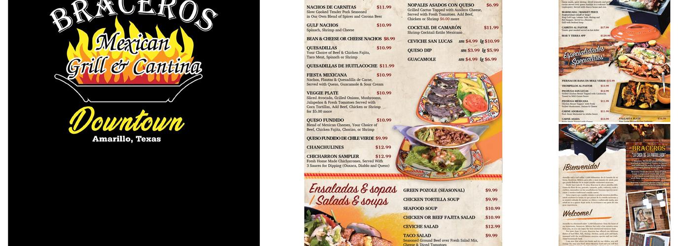 Braceros Downtown Menu