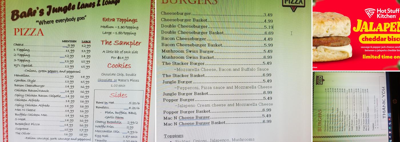 Hot Stuff Pizza Menu