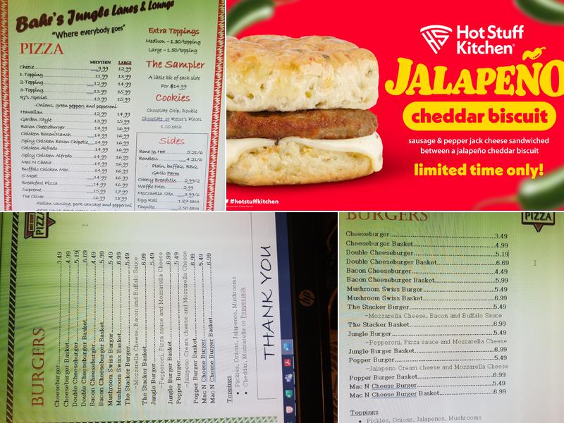 Hot Stuff Pizza Menu