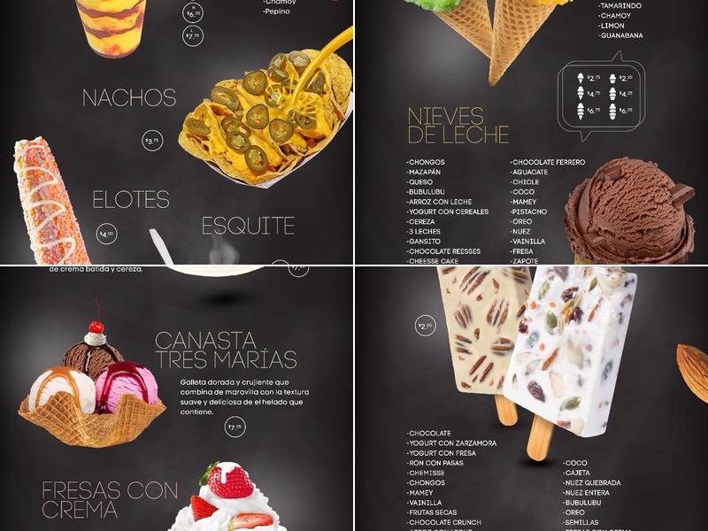 La Michoacana Plus Ice Cream Parlour Menu