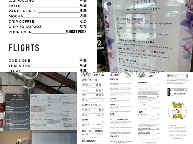 Coffeebar McCarran Menu