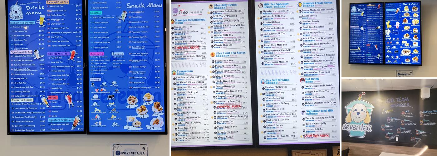 Seventea Menu
