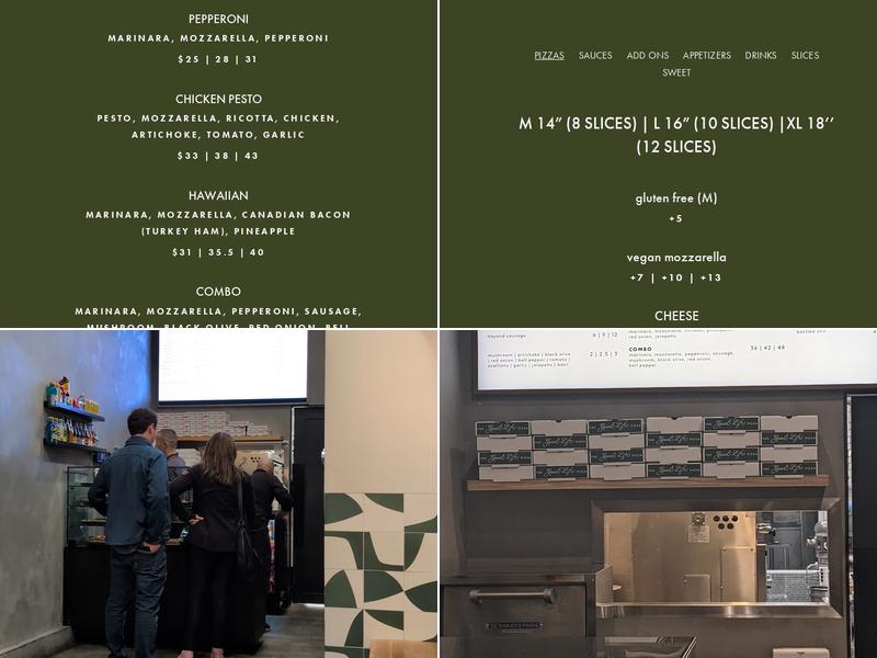 The Good Life Pizza Menu