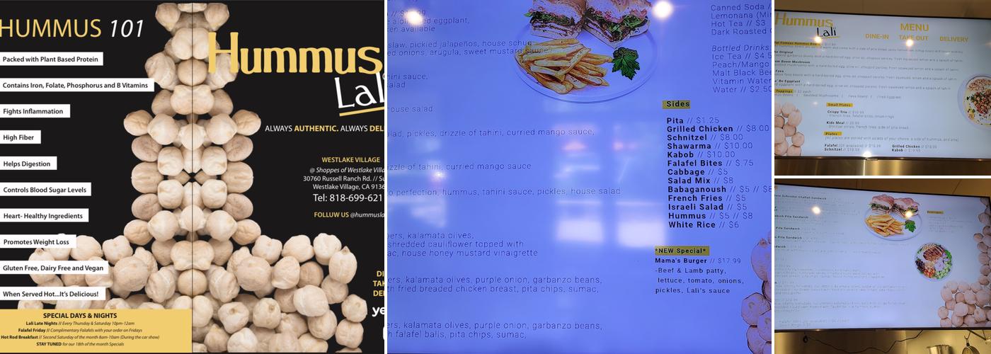 Hummus Lali Menu