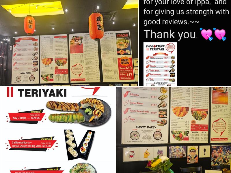 IPPA SUSHI RAMEN Menu