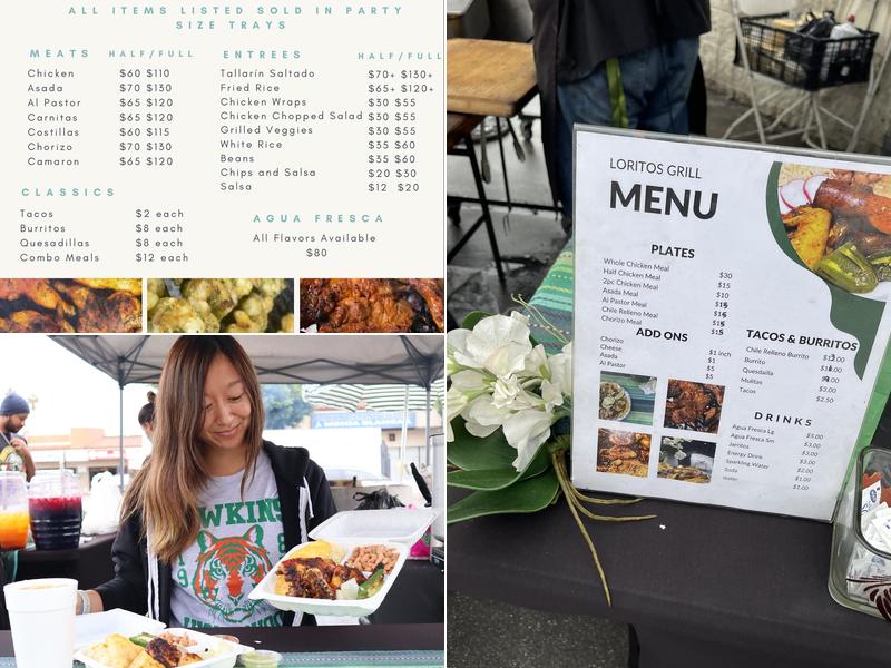 Loritos Grill Menu
